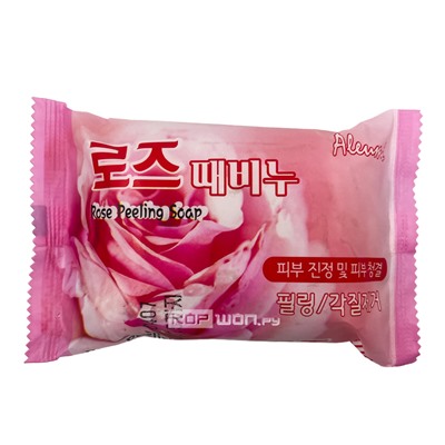 Пилинг-мыло с экстрактом розы Rose Aleumi, Корея, 150 г