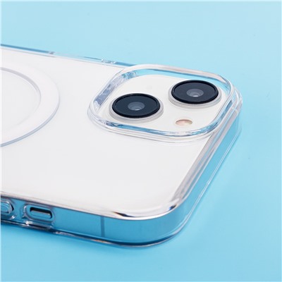 Чехол-накладка - PC Clear Case SafeMag для "Apple iPhone 15" (transparent)