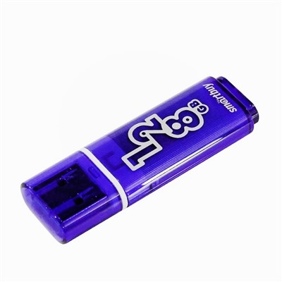 Флэш накопитель USB 128 Гб Smart Buy Glossy 3.0 (dark blue)