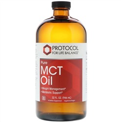 Protocol for Life Balance, Чистое масло среднецпочечных триглицеридов, 946 мл