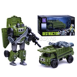 Робот трансформирующийся в "Белаз" в коробке (зеленый)