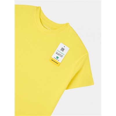 Однотонная футболка жёлтый