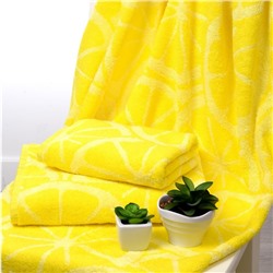 Полотенце махровое Lemon color, 100х150 см, цвет жёлтый