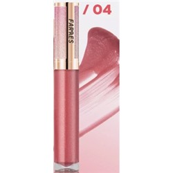 Farres Блеск для губ Glam Shine с ароматом капучино тон 04 розовый 7026