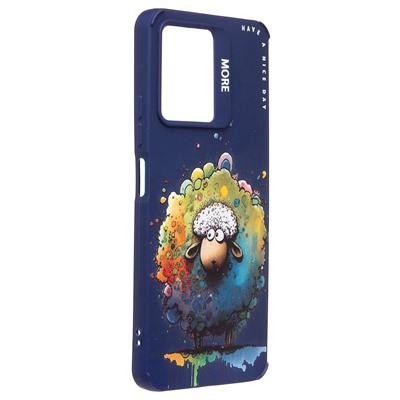 Чехол-накладка - SC335 для "Xiaomi Redmi Note 12 4G"  (овечка) (dark blue) (227188)