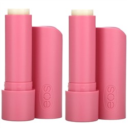 EOS, 100% органический натуральный бальзам для губ с маслом ши, клубничный сорбет, 2 шт. в упаковке, 4 г (0,14 унции)