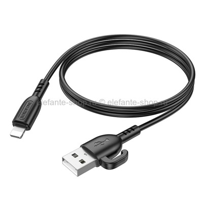 Кабель Borofone BX91 USB-A to Lightning with Hook 1m Black (15)