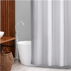 Штора для ванны SAVANNA «Классика» с люверсами, 180×180 см, цвет белый