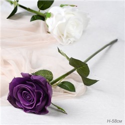 Цветок искусственный Роза 58 см / J102 /уп 40/480/ латекс (Фиолетовый)