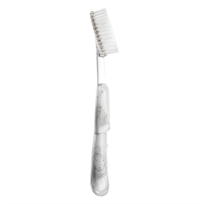Щётка зубная со сменной головкой "Big Brush", белый мрамор, для левшей Radius, 1 шт