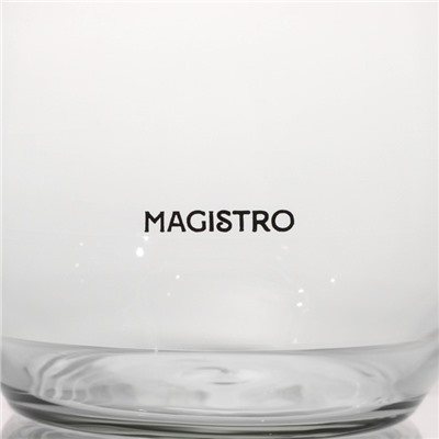 Чайник стеклянный заварочный Magistro «Шейди», 350 мл, с металлическим ситом, пластиковая колба