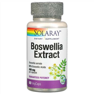 Solaray, Boswellia Extract, 450 mg, 60 VegCaps