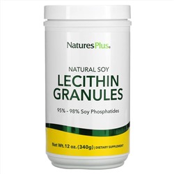 Nature's Plus, лецитин в гранулах, натуральная соя, 340 г (12 унций)