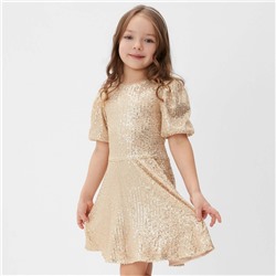 Платье нарядное для девочки KAFTAN р.30 (98-104 см), золотой