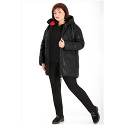 Куртка черная женская зимняя на синтепоне