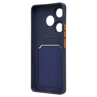 Чехол-накладка - SC337 с картхолдером для "Xiaomi Poco F6" (dark blue) (233640)