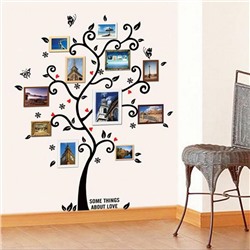 Наклейка "Дерево любви" виниловая самоклеящаяся – фон для рамок с фотографиями