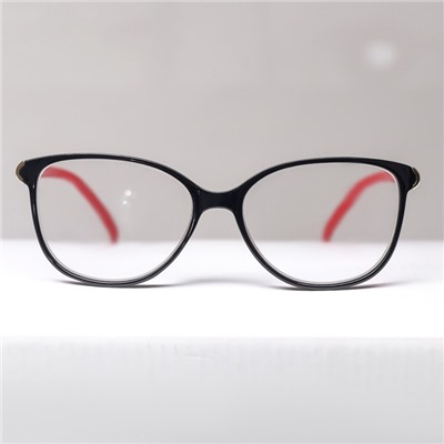 Готовые очки FM 382 C1, цвет красно-чёрный, +2