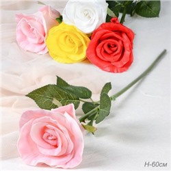 Цветок искусственный Роза 60 см / J101 /уп 40/480/ латекс