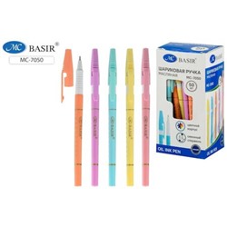 Ручка шариковая масляная 0.7мм МС-7050 синяя Basir