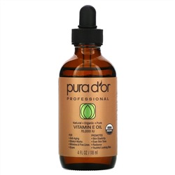 Pura D'or, витамин E в виде масла, 70 000 МЕ, 118 мл (4 жидк. унции)