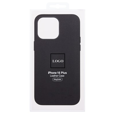 Чехол-накладка ORG SM002 экокожа SafeMag для "Apple iPhone 16 Plus" (black) (234498)