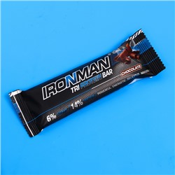Батончик Ironman TRI Protein Bar шоколад, тёмная глазурь, спортивное питание, 50 г
