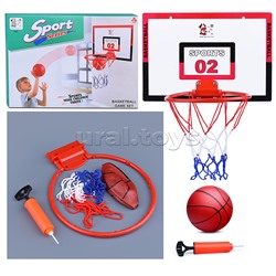 Набор для баскетбола (кольцо, мяч, насос) в коробке