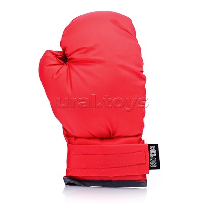 Набор для бокса: груша 50см х Ø20см (оксфорд) с перчатками. Цвет красный-василек, принт "BOOM!"