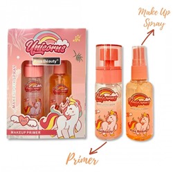 Набор для макияжа Kiss Beauty Unicorn 2 в 1 (праймер+фиксирующий спрей)