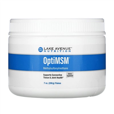 Lake Avenue Nutrition, OptiMSM, хлопья, 200 г (7 унций)