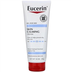 Eucerin, Успокаивающий крем, для сухой, раздраженной кожи, без отдушек, 396 г (14 унций)
