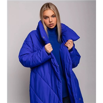 Пальто #БШ1290-1, синий