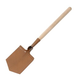 Лопата автомобильная, складная, L = 61 см, деревянный черенок, С2