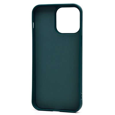 Чехол-накладка - SC335 для "Apple iPhone 14 Pro Max"  (собака) (dark green)