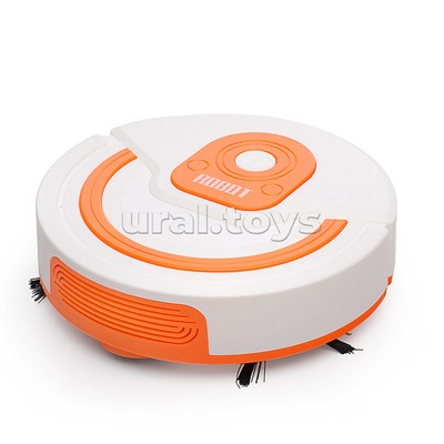 Бытовая техника "Робот-пылесос" оранжевый в коробке