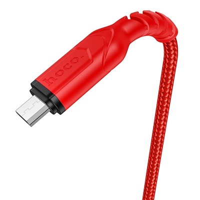 Кабель USB - micro USB Hoco X59 Victory PD  100см 2,4A  (red)