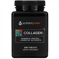 Youtheory, Коллаген для мужчин, усовершенствованная формула, 290 таблеток