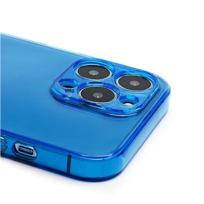 Чехол-накладка - SC344 для "Apple iPhone 13 Pro" (transparent/blue) (232040)