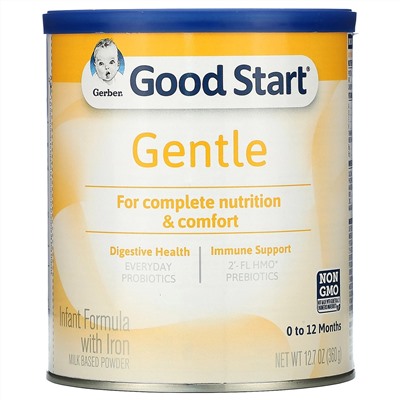 Gerber, Good Start, Gentle, детская смесь с железом, от 0 до 12 месяцев, 360 г (12,7 унций)