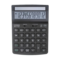 Калькулятор CITIZEN 12 разрядов Eco Complete ECC-310 черный