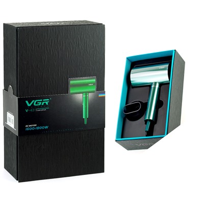 Фен для волос VGR Professional V-431, зелёный