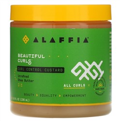 Alaffia, Beautiful Curls, крем для послушных локонов, для любых локонов, нерафинированное масло ши, 235 мл (8 жидк. унций)