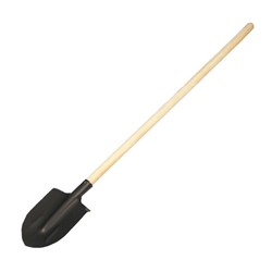 Лопата штыковая, острая, L = 153 см, деревянный черенок 1 сорт