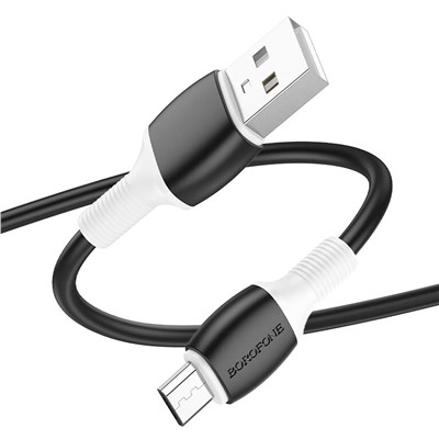 Кабель USB - micro USB Borofone BX84  100см 2,4A  (black)