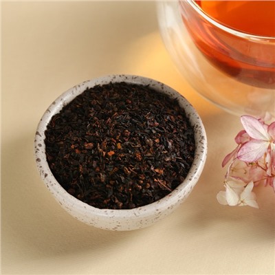 Чай чёрный «Цвети от счастья», вкус: ваниль и карамель, 100 г.
