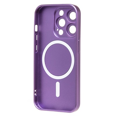 Чехол-накладка - SM020 Matte SafeMag для "Apple iPhone 15 Pro" (purple)