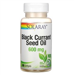 Solaray, Масло семян черной смородины, 600 мг, 90 мягких желатиновых капсул