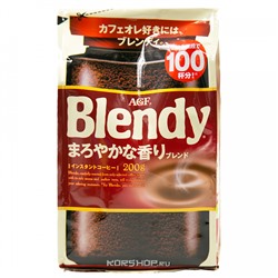 Растворимый кофе Mild Blendy AGF, Япония, 200 г Акция