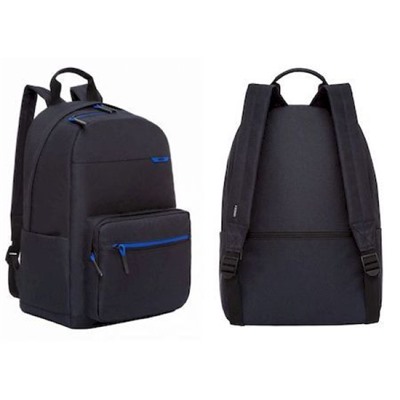 Рюкзак молодежный RQL-118-31/4 черный - синий 28х41х18 см GRIZZLY